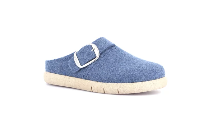 Regenerated wool slipper | HOLL CI1872 - indaco