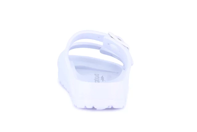 Ciabatta in EVA a  doppia fibbia | KUBE CI1886 - BIANCO | Grünland Junior