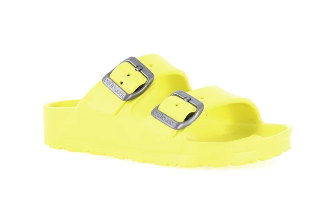 Double buckle EVA slipper | KUBE CI1886 - yellow