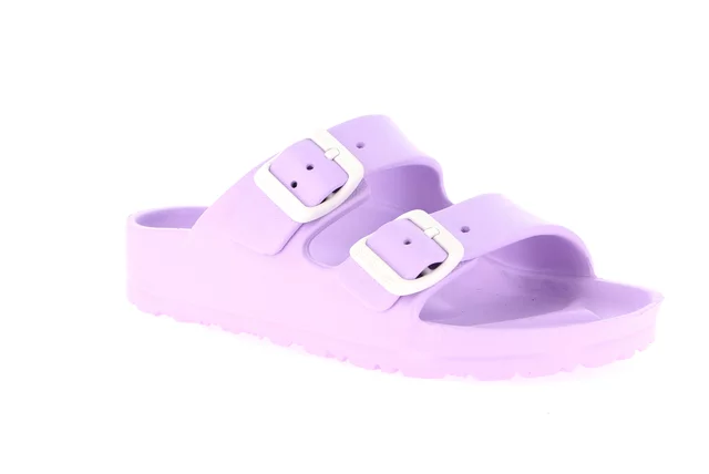 Double buckle EVA slipper | KUBE CI1886 - lilla