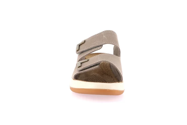 Komfort-Sandale aus Leder | TRAC CI1889 - BEIGE | Grünland