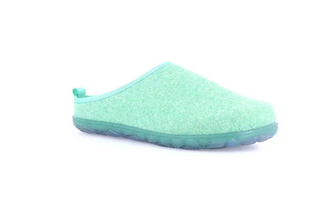 Recycled felt slipper | KIKO CI1904 - BASILICO | Grünland