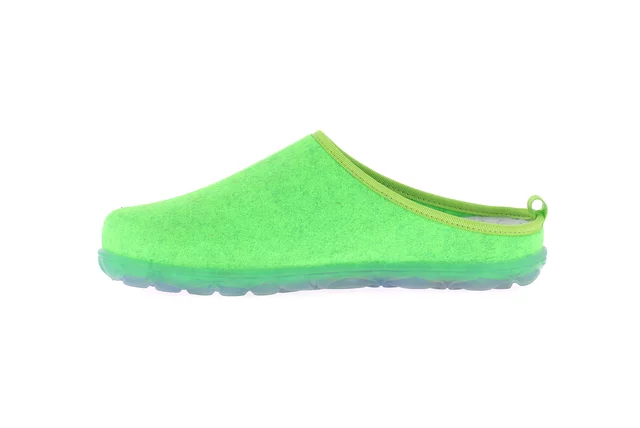 Hausschuhe aus recyceltem Filz | KIKO CI1904 - VERDE-FLUO | Grünland