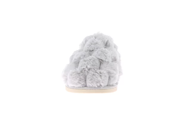 Quilted plush slipper | KANT CI2474 - GREY | Grünland