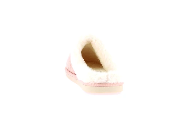 Knitted and plush slipper | KANT CI2475 - PINK | Grünland