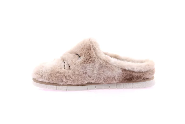 Junior faux fur slipper | FIMO CI2480 - PANNA | Grünland Junior