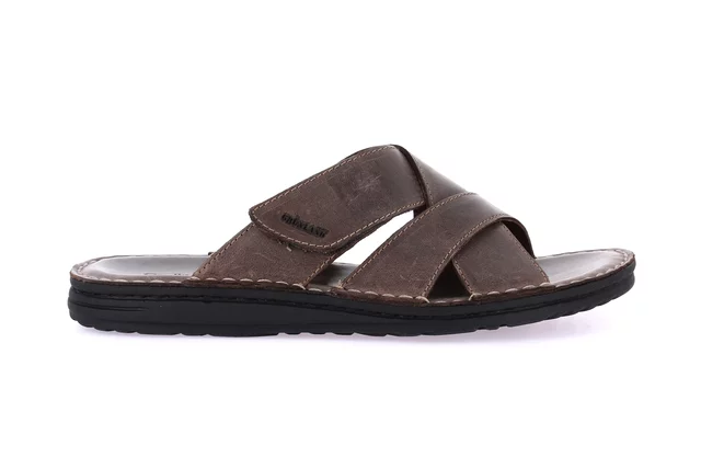 Slipper with crossed bands | LAPO CI2494 - CAFFE' | Grünland