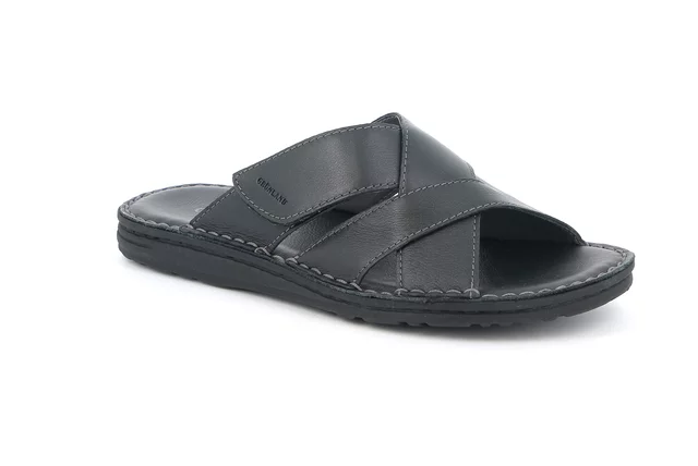 Sandale mit gekreuzten Bändern | LAPO CI2494 - schwarz