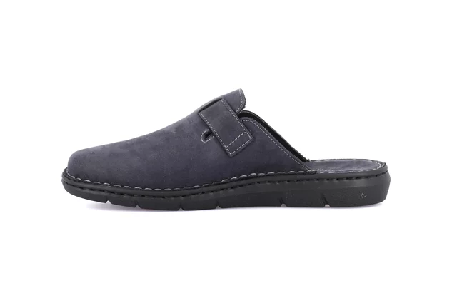 Sabot for men in genuine leather | EBRO CI2514 - BLUE | Grünland