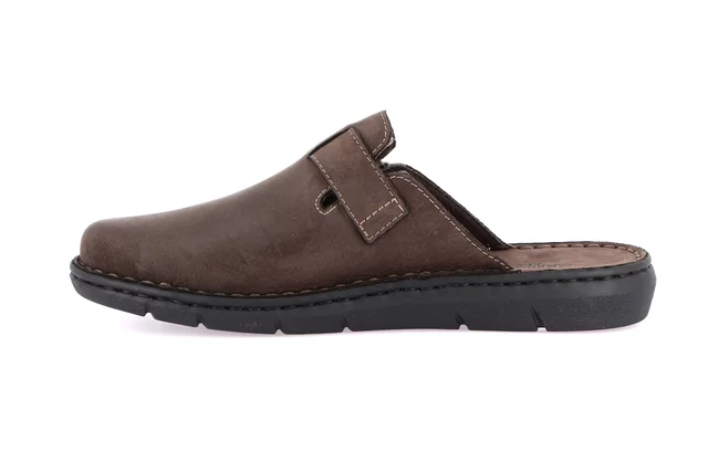 Sabot for men in genuine leather | EBRO CI2514 - FANGO | Grünland