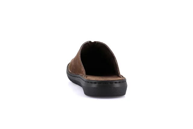 Men's slipper in suede | EBRO CI2515 - TAUPE | Grünland