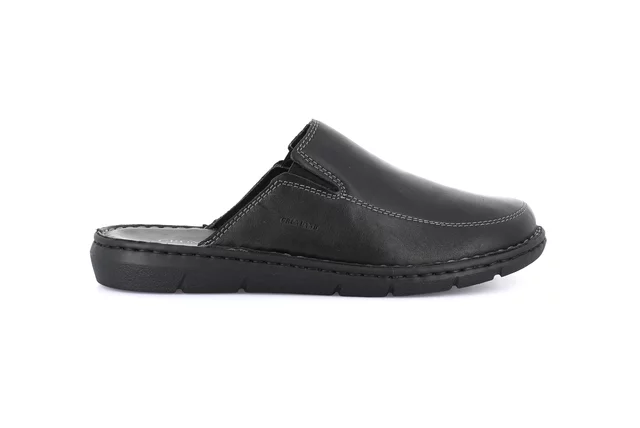 Men's slipper with H fit | EBRO CI2517 - BLACK | Grünland