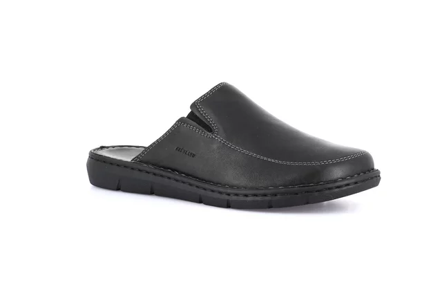 Men's slipper with H fit | EBRO CI2517 - BLACK | Grünland