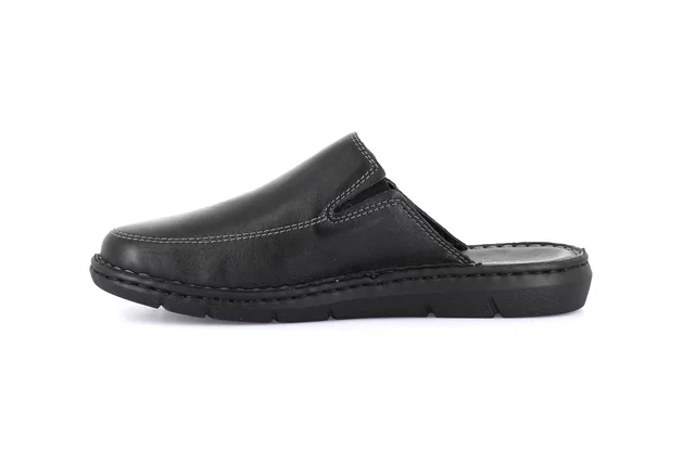 Men's slipper with H fit | EBRO CI2517 - BLACK | Grünland