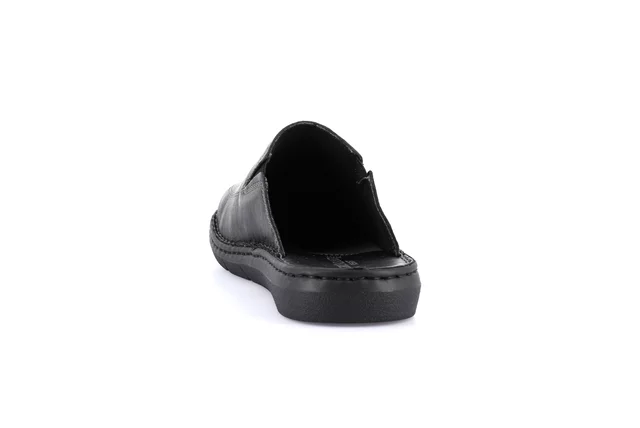 Men's slipper with H fit | EBRO CI2517 - BLACK | Grünland