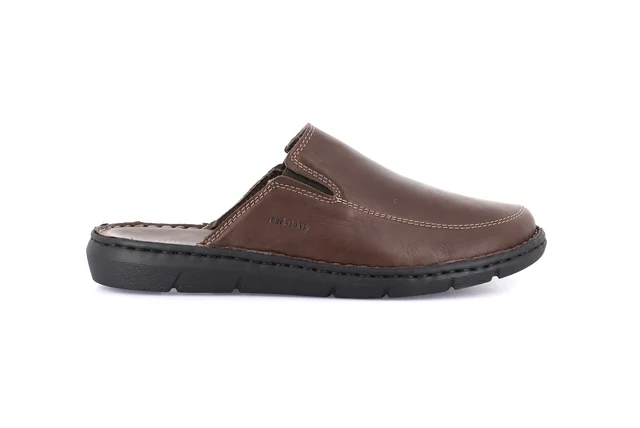 Men's slipper with H fit | EBRO CI2517 - TESTA DI MORO | Grünland