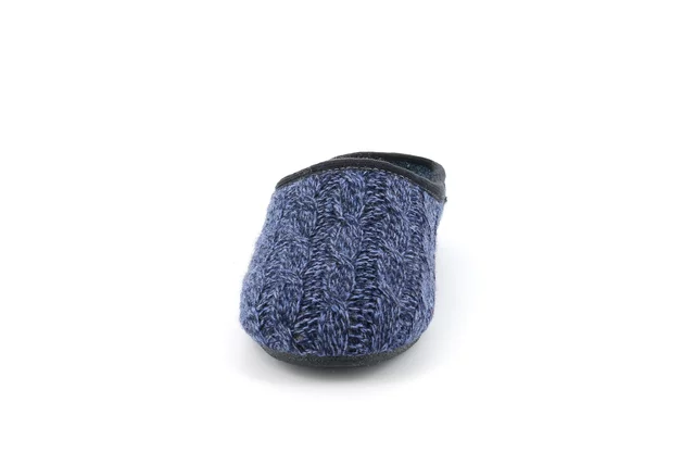 Slipper with knitted upper | ADRI CI2529 - BLUE | Grünland