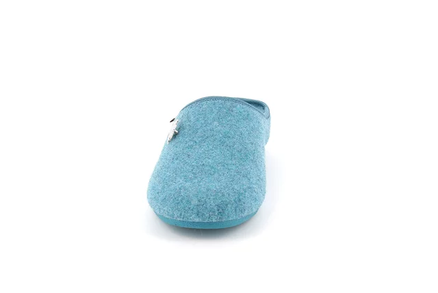 Slipper in wool felt | ADRI CI2530 - SKY | Grünland