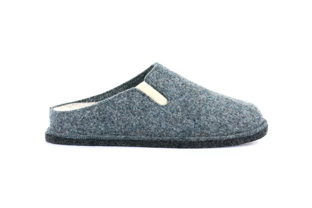 Slipper 100% wool felt | KLOS CI2553 - JEANS-PANNA | Grünland