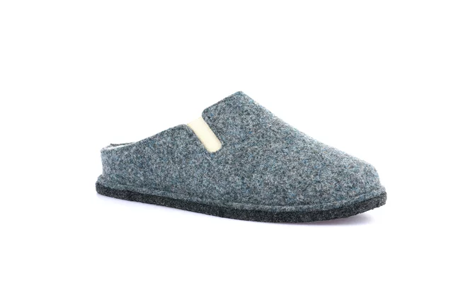 Slipper 100% wool felt | KLOS CI2553 - JEANS-PANNA | Grünland