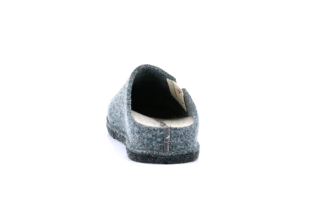 Slipper 100% wool felt | KLOS CI2553 - JEANS-PANNA | Grünland