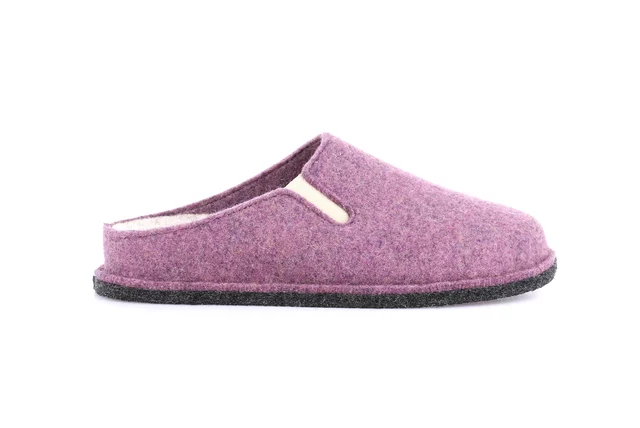 Slipper 100% wool felt | KLOS CI2553 - LAVANDA | Grünland