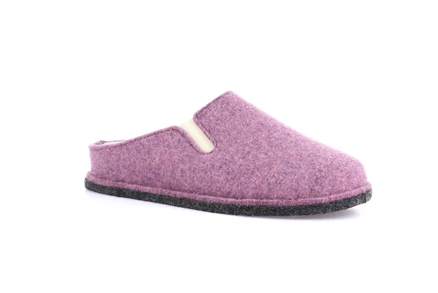 Slipper 100% wool felt | KLOS CI2553 - LAVANDA | Grünland