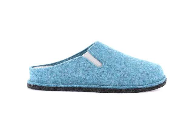 Slipper 100% wool felt | KLOS CI2553 - SKY-CENERE | Grünland