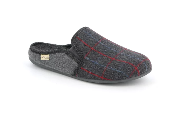 Slipper in felt for men | LECY CI2557 - ANTRACITE | Grünland