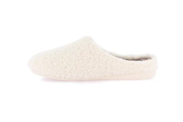 Soft teddy slipper | GLES CI2568 - GHIACCIO | Grünland