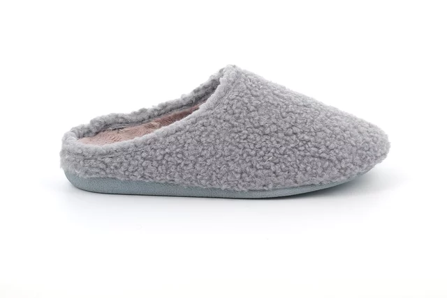 Soft teddy slipper | GLES CI2568 - GREY | Grünland