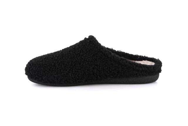 Soft teddy slipper | GLES CI2568 - BLACK | Grünland