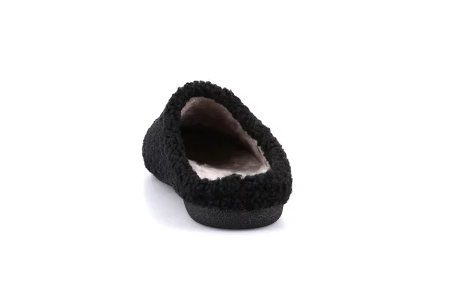 Soft teddy slipper | GLES CI2568 - BLACK | Grünland