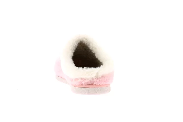 Plush slipper with heart | FIMO CI2582 - ROSA-BIANCO | Grünland Junior