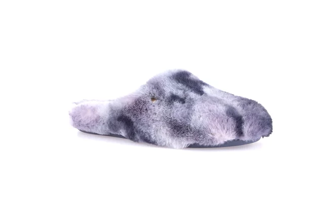 Ciabatta in peluche sfumato | GAGA CI2584 - jeans