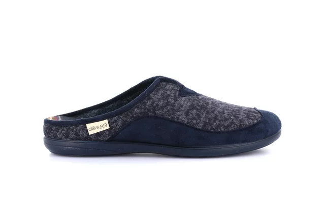 Men's knitted slide | GAFO CI2594 - BLUE | Grünland