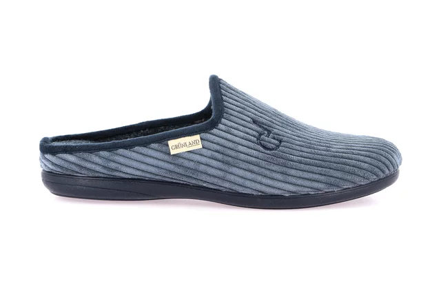 Corduroy slipper | GAFO CI2595 - BLUE | Grünland