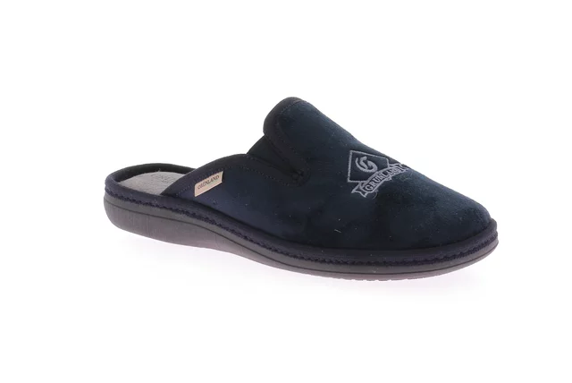 Men's slipper in fabric | ENEA CI2615 - BLUE | Grünland