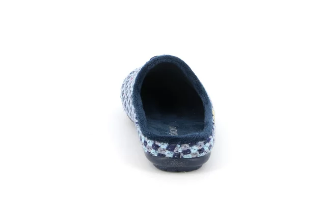 Multicolor knitted slipper CI2674 - BLUE | Grünland