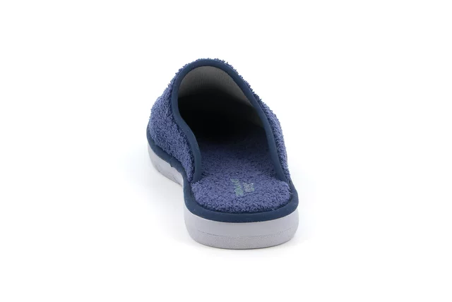 LOSO Terry cloth closed toe men's slipper \n  CI2682 - BLUE | Grünland
