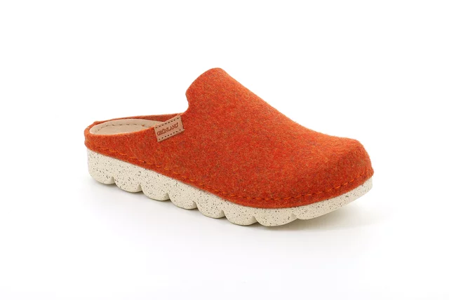 Veg slipper in recycled felt CI2777 - orange