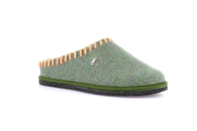 Felt slipper with contrasting threads CI2937 - ERBA | Grünland