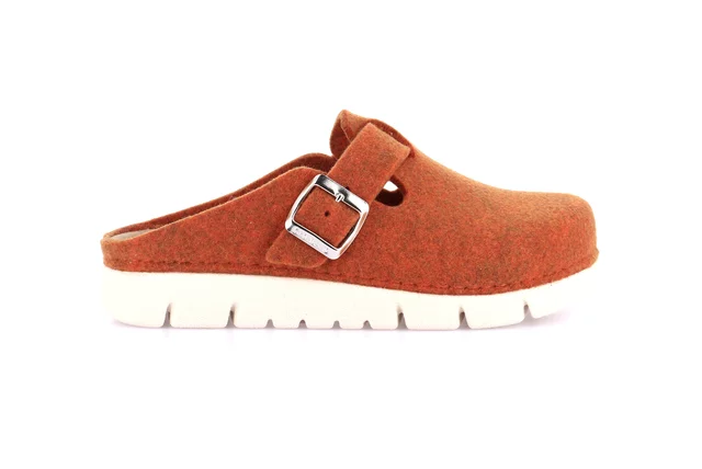 Recycled felt slipper | HATE CI2950 - ORANGE | Grünland