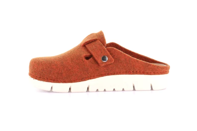 Recycled felt slipper | HATE CI2950 - ORANGE | Grünland