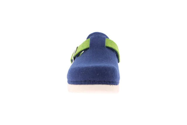 Recycled felt slipper | HATE CI2953 - BLU-VERDE | Grünland