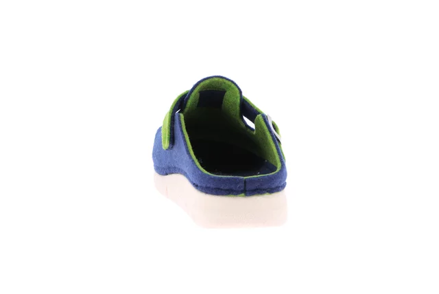 Recycled felt slipper | HATE CI2953 - BLU-VERDE | Grünland