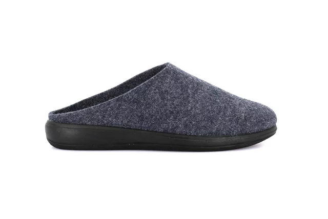 Men's felt slipper | LASO CI2958 - BLUE | Grünland