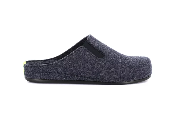 Ciabatta in feltro con elastico laterale | REPS CI2960 - NAVY | Grünland