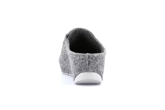 Recycled wool slipper with wedge | RAPY CI2970 - GREY | Grünland