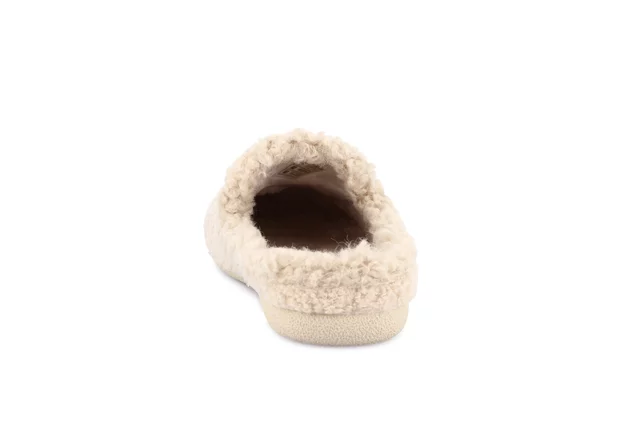 Teddy slipper with horsebit | GLES CI2995 - BEIGE | Grünland